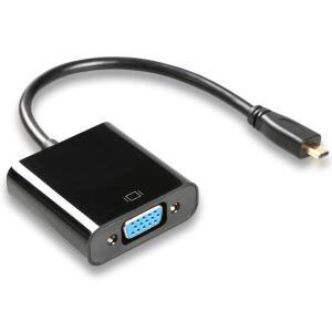 마이크로 HDMI-VGA 커넥터  케이블 변환기 어댑터  카메라 노트북 PC PS4 프로젝터