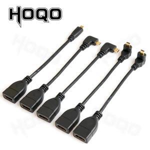HDMI 호환 90도 마이크로 남성 어댑터 케이블  오른쪽 각도 파라 변환기 카메라 TV
