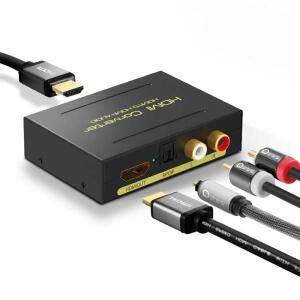 4K HDMI 오디오 분배기 추출기 스테레오  광학 TOSLINK SPDIF PC PS4 TV DVD 용 3.5mm