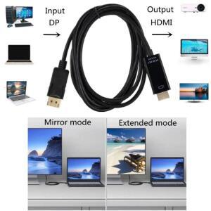 4K DisplayPort-HDMI 호환 케이블 어댑터 디스플레이 포트  변환기 1.8M PC HDTV 프로젝터