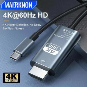 USB  C-HDMI 어댑터 Book 안드로이드 폰용 4K  컨버터 케이블 태블릿  프로젝터 TV  충전