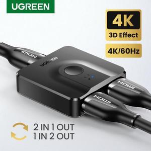 UGREEN HDMI 분배기 샤오미 박스용 Xbox PS4 TV 양방향 호환 3D 4K
