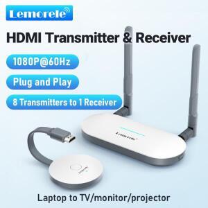 Lemorele 무선 HDMI  송기  리시버 익스텐더 디스플레이 어댑터 동글 TV  프로젝터 스위치 PC용