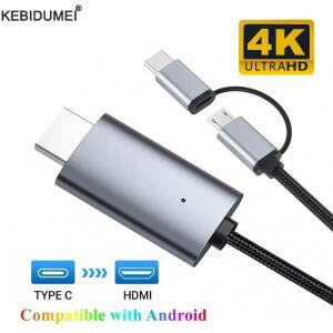 LD39 와이어 HD  C/마이크로 USB-HDMI 호환 케이블 스트리밍 디스플레이 TV 스틱 동글안드로이드 폰 태블릿