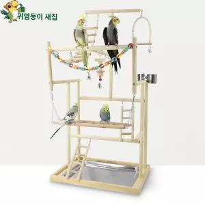 애완조 나뭇가지 조류 항목 새장 대형 놀이터 키우기 장난감