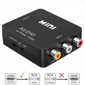 HDMI 호환 어댑터 1080P 비디오 컴포지트 RCA CVSB AV2HDTV R 컨버터 L TO HDTV 박스 HDTV2AV 스케일러