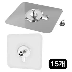 무타공 초강력 접착식 볼트 나사 벽걸이 액자 선반고정 붙이는 타일못 나사길이 (6mm x 5개 + 11mm x 10개)