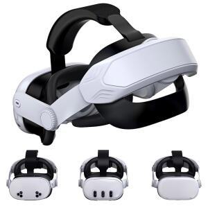 Adjustable Comfort Head Strap for Meta Elite 3/Quest Enhanced (T4 3S/Quest Quest Reduced Replacement Gaming 2 Support, VR Strap) - Immersion Pressure