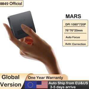 8849 MARS 미니 프로젝터 휴대용 DLP 포켓 사이즈 자동 초점 및 키 기능으로 노트북, PC, 스마트폰과 호환