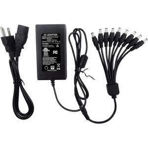 9방향 전원 분할기, 12V 5A 100V-240V BNC 호환 큐시, 카메라 및 있는 나이트 IP 장치가 2.1X5.5MM 아울, 로렉스, 타이거세큐 어댑터, 앤케 스완, 카메라와 삼성, 가능 공급