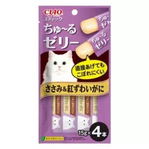 고품질 고양이 스틱 닭가슴살 게살 15g 4p 고양이 애묘 간식 (W06143B)