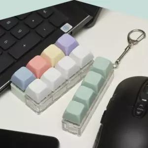 [하프클럽/]키링 키링 파스텔 기계식 스트레스 열쇠고리 키캡 버튼 키홀더