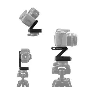 카메라 Z형 플레이트 각도 조절 접이식 스탠드 홀더 조명 거치대 DSLR (W43065C)