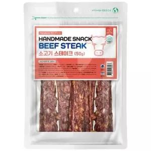 반려견 국내산 간식 소고기 스테이크 50g 소프트 스낵 반려견소프트간식 (WC3554E)
