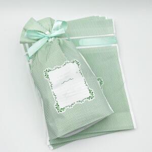 리본 선물포장 봉투 답례품 구디백 민트 ST 50매