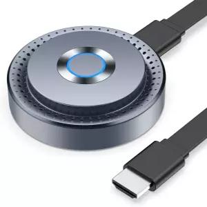 TPUFO 무선 HDMI 디스플레이 동글 어댑터 노트북 PC 스마트폰에서 HDTV 프로젝터 모니터로 스트리밍 미디어