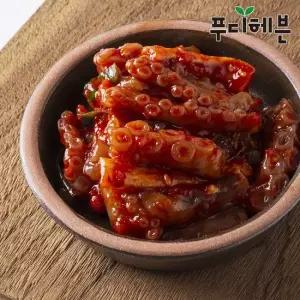 푸디헤븐 항아리반찬 매콤달콤 쫄깃한 통통 양념 낙지젓 400g