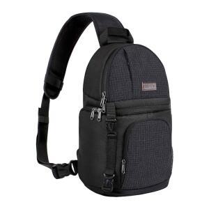 MOSISO 카메라 슬링백, DSLR / SLR 미러리스 케이스 충격 방지 사진 백팩, 삼각대 홀더 및 캐논 니콘 소니 후지, 블랙과 호환되는 탈착식 모듈식 인서트 포함