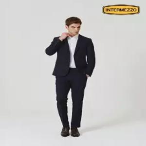 [인터메조]라이트 평직 비즈니스 수트 IMGBSU002F 네이비