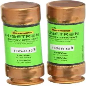버스만 시리즈 FRN-R 40암페어 퓨즈 250Vac 및 IR 200kA / 125Vdc 소매 팩 - 2피스