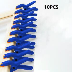 10피스 2 인치 목공 스프링 클램프 플라스틱 나일론 우드 바 튜브  배경 클립