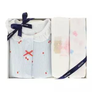 [갤러리아] (압소바,말띠,출산.백일,돌,유아내의)쥬빌반소내의+토곰손수건10장세트(A1B-10093)