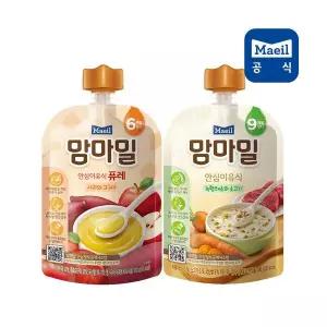 매장정품 매일유업 맘마밀 혼합 사과와고구마 100g 녹황채소소고기100G 각 10팩 297740