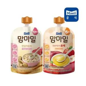 매장정품 매일유업 맘마밀 혼합 표고버섯소고기 100g 사과와고구마 각 10팩 297737