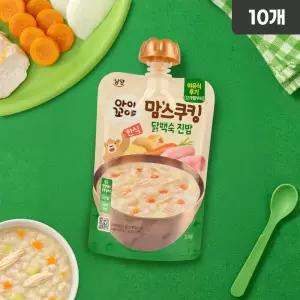 남양 아이꼬야 이유식 닭백숙 진밥 상온 파우치 12개월부터 100g 10개