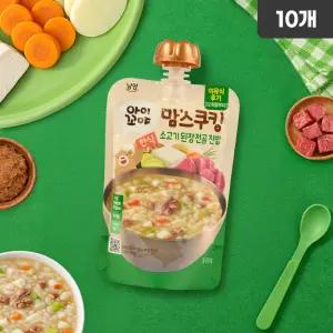 남양 파우치 이유식 아이꼬야 소고기 된장 진밥 12개월부터 100g 10개