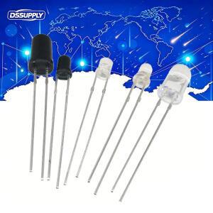 50개/몫 940nm 3mm 5mm F3 F5 적외선 이미터 및 수신기 다이오드 LED 301A 센서 모듈용