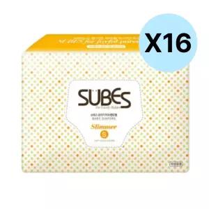 슈베스 슬리머 아기 유아 밴드 기저귀 소형 26매 16팩 BNS