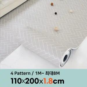 삼바텍 18T PVC 층간소음방지 롤매트 폭 110cm x 2m