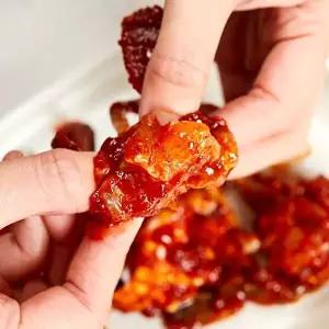 [산해직송]여수 양념 꽃게장 1kg x 2팩 꽃게 무침 택배