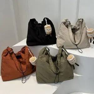 여성 데일리 나일론 복조리 백 가방 키링 set 여름 숄더백 가벼운 복조리백 데일리백