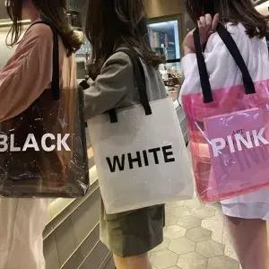 여름 바캉스 피크닉 물놀이 pvc 비치 백 가방 가벼운 투명 비치백 여름백 휴양지