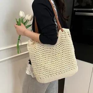 여성 데일리 여름 시스루 라탄 숄더백 UN-2415