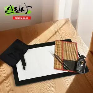 신진사 캘리그라피 입문용 A세트-붓,겸호필,화선지,캘리붓,서예붓