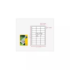 프린텍 AnyLabel 바코드 27칸 V3350 100매 LS-3104