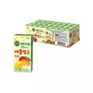 베지밀 꼭꼭 씹히는 애플망고 두유 190ml 24팩