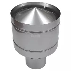 125mm 역풍방지기 /두께0.5mm 스텐연통 화목난로 벽난로 연도 파이