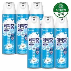 해피홈 [유한양행] 해피홈 에어로솔 수성 무향 500ml x 6개