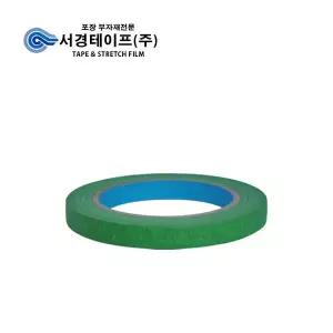 [서경테이프]컬러 마스킹 테이프 (12mm x 40M -40개입) 그린