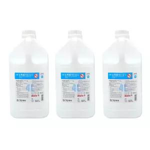 그린제약 에탄올 4L x3개 알콜83% 공간소독 보건소 학교 소독제