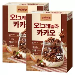 마켓오네이처 오!그래놀라 카카오 시리얼, 300g, 2개