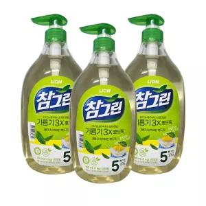 참그린 기름기 뽀드득 주방세제 1kg 용기 3개