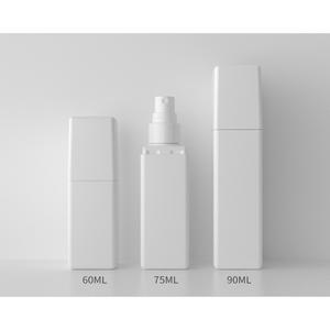 [허브스프레이] PE 백색 사각 스프레이 용기 60ml 75ml 90ml