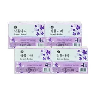 식물나라 비누 라벤더 릴랙싱 90g x4입 x4개(총16개)