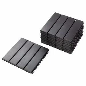 이케아 룬넨 조립마루 9P  다크그레이 30x30x2cm 폴리프로필렌