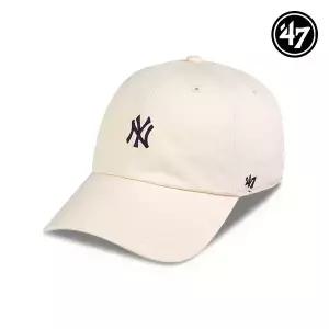 47브랜드 뉴욕 양키스 NY 스몰 로고 MLB 엠엘비 볼캡 야구 모자 내추럴 B-BSRNR17GWS-NT